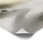 Tibetaanse Mastiff Hond in Sneeuw Kerstmis Perfect Poster (Hoek)