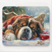 Tibetaanse Mastiff Hond Kerst Mis  Muismat (Voorkant)