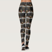 Tibetaanse Mastiff Hond Kerstfeest Leggings (Achterkant)