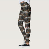 Tibetaanse Mastiff Hond Kerstfeest Leggings (Links)