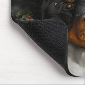 Tibetaanse Mastiff Hond Kerstfeest Muismat (Hoek)