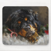 Tibetaanse Mastiff Hond Kerstfeest Muismat (Voorkant)