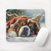 Tibetaanse Mastiff Hond Kerstfeest Muismat (Met muis)