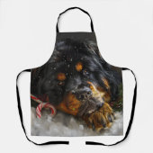 Tibetaanse Mastiff Hond Kerstfeest Schort (Voorkant)