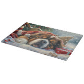 Tibetaanse Mastiff Hond Kerstfeest Snijplank (Hoek)