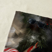 Tibetaanse Mastiff Hond Kerstfeest Strandlaken (In situ)