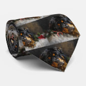 Tibetaanse Mastiff Hond Kerstfeest Stropdas (Opgerold)