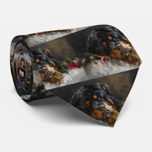 Tibetaanse Mastiff Hond Kerstfeest Stropdas