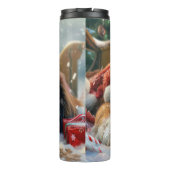 Tibetaanse Mastiff Hond Kerstfeest Thermosbeker (Achterkant)