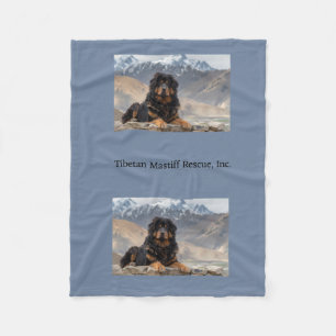 Tibetaanse Mastiff in de bergen Fleece Deken