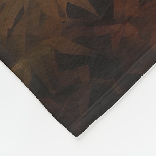 Tibetaanse mastiff in herfst laat Herfst inspirere Fleece Deken (Hoek)