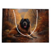 Tibetaanse mastiff in herfst laat Herfst inspirere Groot Cadeauzakje (Achterkant)