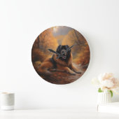 Tibetaanse mastiff in herfst laat Herfst inspirere Grote Klok (Huis)