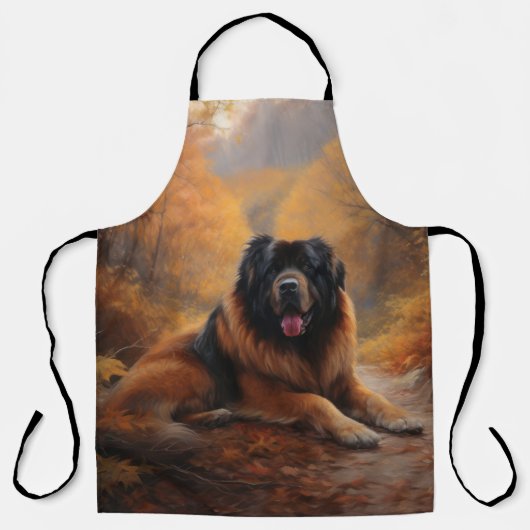 Tibetaanse mastiff in herfst laat Herfst inspirere Schort (Voorkant)