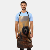 Tibetaanse mastiff in herfst laat Herfst inspirere Schort (Gedragen)