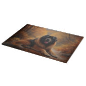 Tibetaanse mastiff in herfst laat Herfst inspirere Snijplank (Hoek)