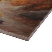 Tibetaanse mastiff in herfst laat Herfst inspirere Snijplank (Hoek)