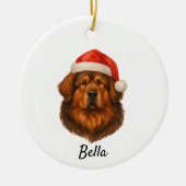 Tibetaanse Mastiff Keramisch Ornament (Voorkant)