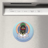 Tibetaanse Mastiff Lotus Bloemmagneet Logo Magneet (Insitu (Vaatwasser))