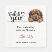 Tibetaanse Mastiff papieren servetten (Voorkant)