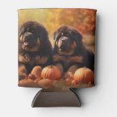 Tibetaanse Mastiff Puppy Herfst Delight Pompoen Blikjeskoeler (Voorkant)