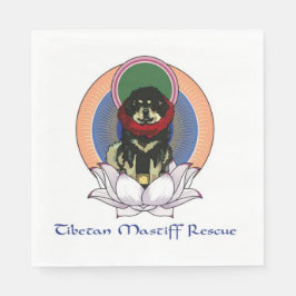 Tibetaanse Mastiff Rescue Logo servet