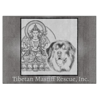 Tibetaanse Mastiff Rescue Logo Snijplank