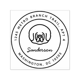 Tibetaanse Mastiff retour adresstempel Zelfinkt Zelfinktende Stempel