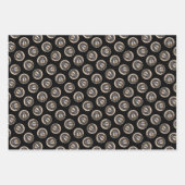 Tibetaanse Mastiff Schilderen Zwart en Tan Pet Dog Inpakpapier Vel (Voorkant 3)