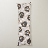 Tibetaanse Mastiff Schilderen Zwart en Tan Pet Dog Lichaamskussen (Achterkant (Verticaal))