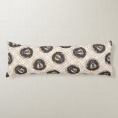 Tibetaanse Mastiff Schilderen Zwart en Tan Pet Dog Lichaamskussen (Voorkant)