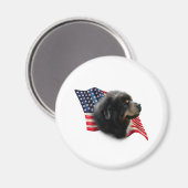 Tibetaanse Mastiff vlag Magneet (Voorkant / Achterkant)