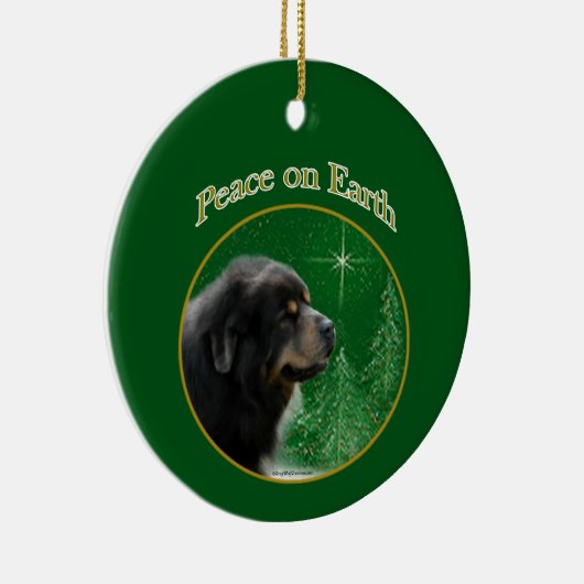 Tibetaanse mastiff vrede keramisch ornament (Rechts)