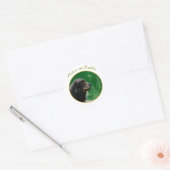 Tibetaanse mastiff vrede ronde sticker (Envelop)