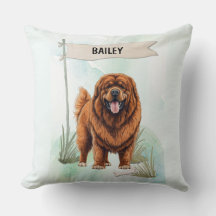 Tibetaanse Mastiff Waterverf Gepersonaliseerde Hon