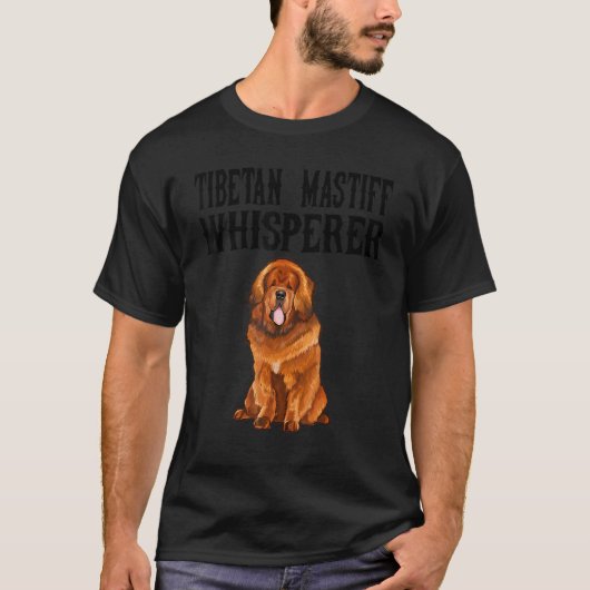Tibetaanse Mastiff Wisperer Dog T-shirt (Voorkant)