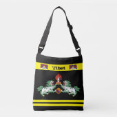 Tibetaanse mode en Tibetaanse vlag, Himalaya Crossbody Tas (Voorkant)