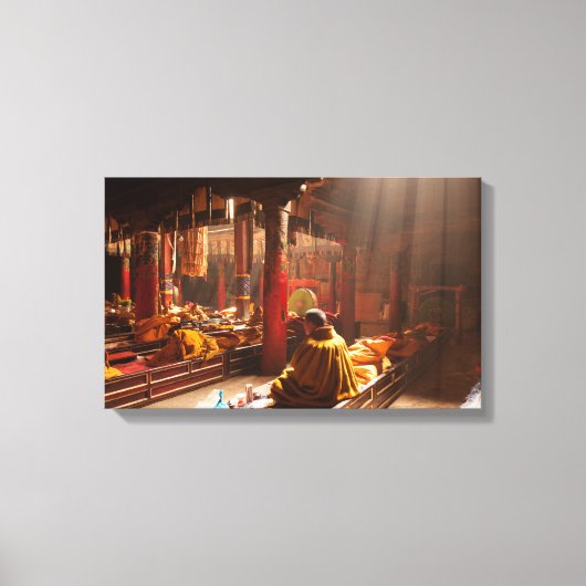 Tibetaanse monk canvas afdruk (Voorkant)