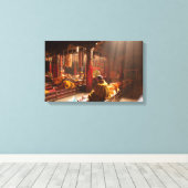 Tibetaanse monnik canvas afdruk (Insitu (Houten vloer))