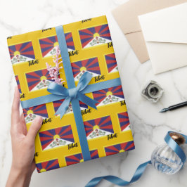 Tibetaanse rappelpapier, Tibetaanse vlag patriotti Cadeaupapier