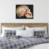 Tibetaanse schedel canvas afdruk (Insitu (Slaapkamer))