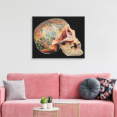 Tibetaanse schedel canvas afdruk (Insitu (Woonkamer))