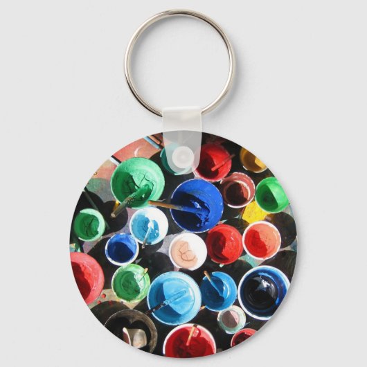 Tibetaanse schilderapparatuur sleutelhanger (Voorkant)