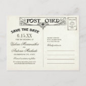 Tibetaanse skeletten dansen Save the Date Briefkaa Aankondigingskaart (Achterkant)