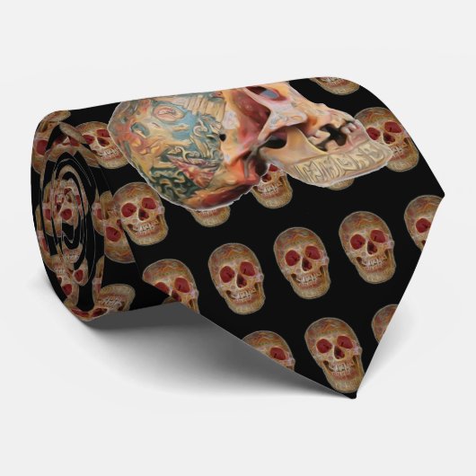 Tibetaanse Skulls 2 Stropdas (Opgerold)
