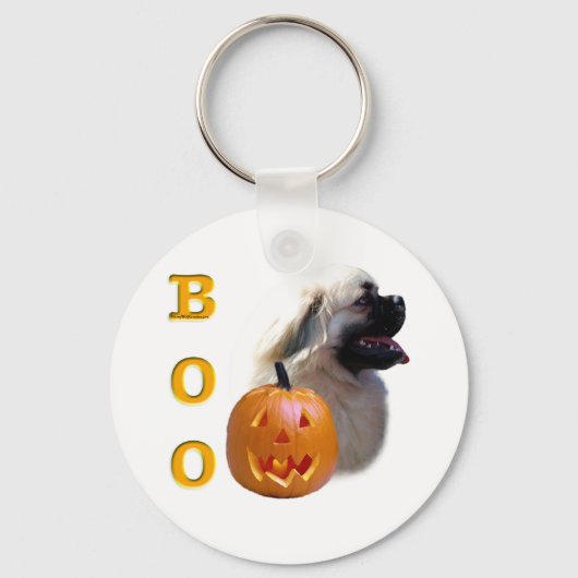 Tibetaanse spaniël Boo Sleutelhanger (Voorkant)