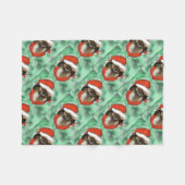 Tibetaanse Spaniel Fleece Deken (Voorkant (Horizontaal))