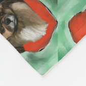 Tibetaanse Spaniel Fleece Deken (Hoek)