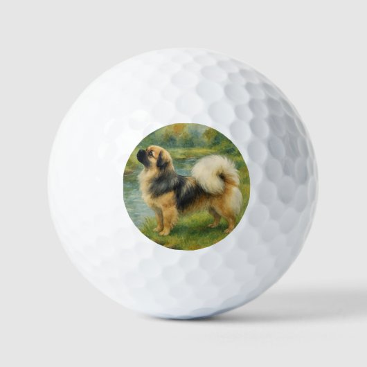Tibetaanse Spaniel Golfballen (Voorkant)