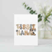 Tibetaanse Spaniel Groovy Tibbie Mama Briefkaart (Staand voorkant)